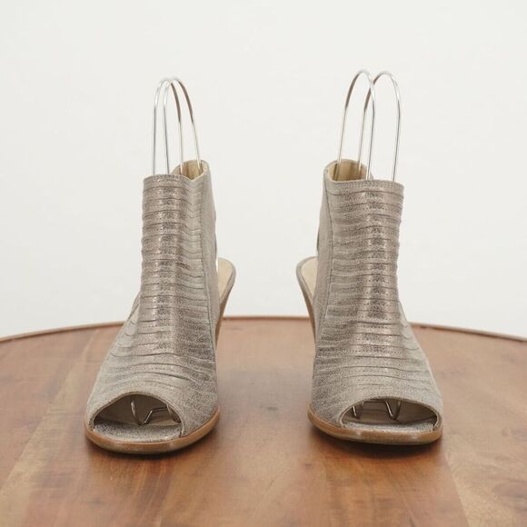 Paul Green Womens Cayanne Open Toe Heeled Sandals Silver Leather 5.5 US / 3 UK - Picture 3 of 11